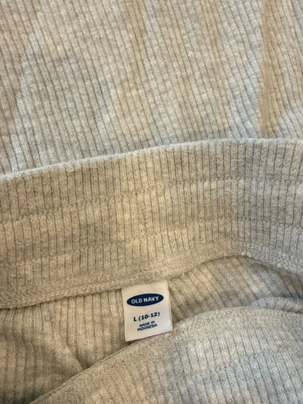 Old Navy Light Gray Ribbed Hoodie & Joggers Set